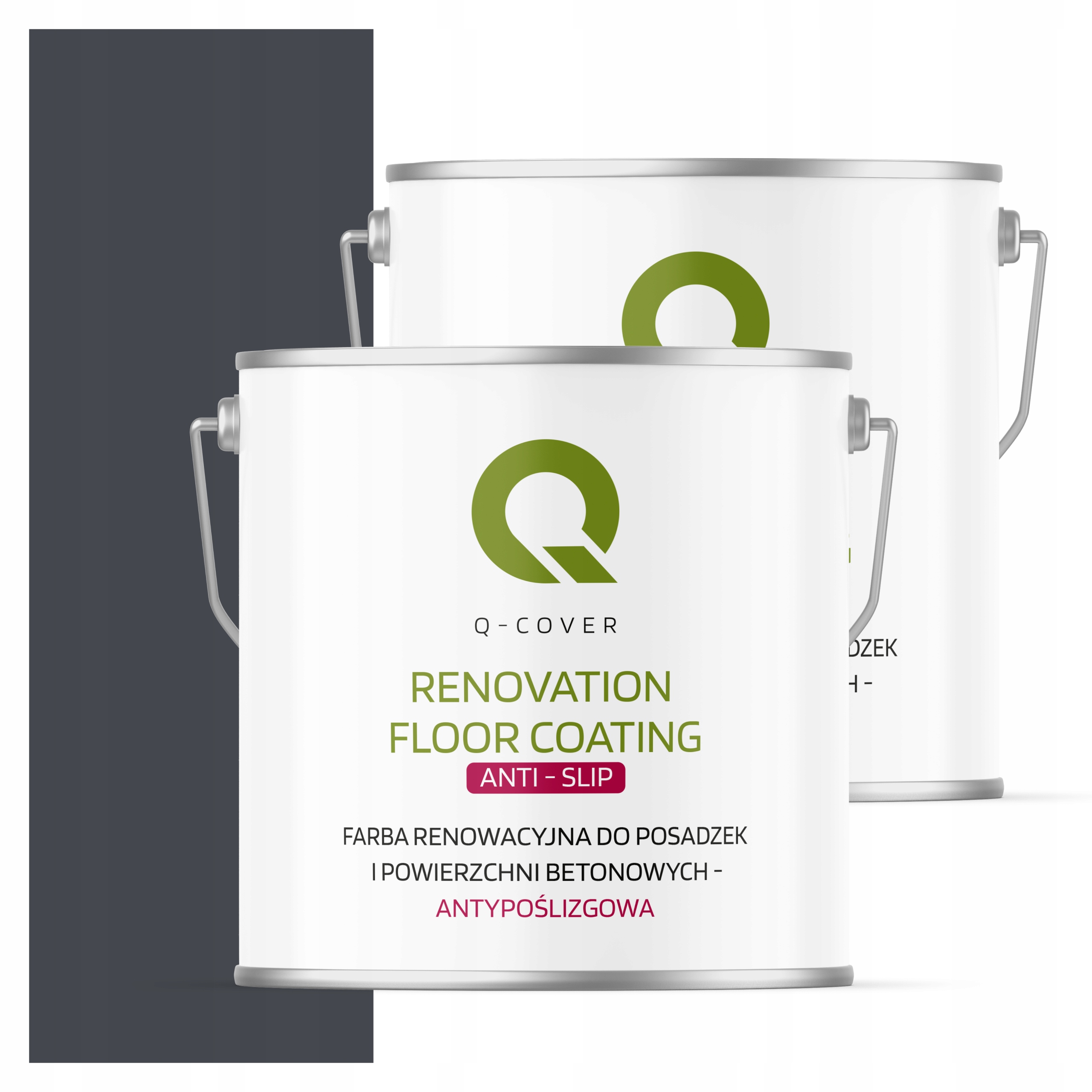 Protišmyková renovačná farba na betón 5L Grafitová Ral 7024 Matná
