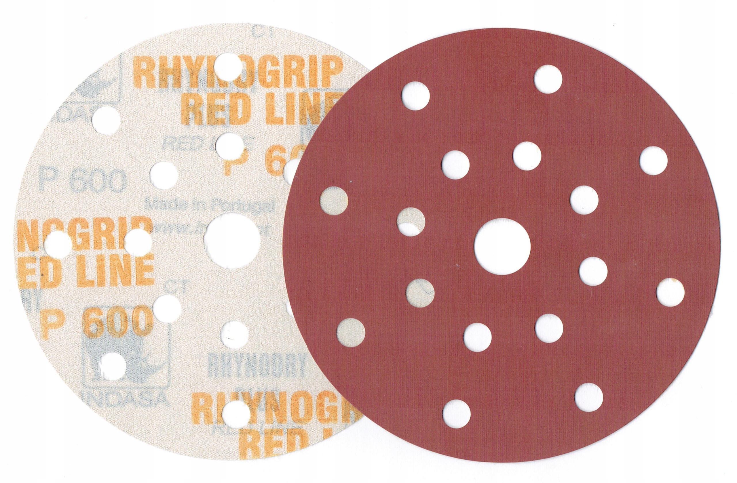 Krążek Ścierny Rzep Indasa Rhynogrip Red Line 150 mm 15H P400
