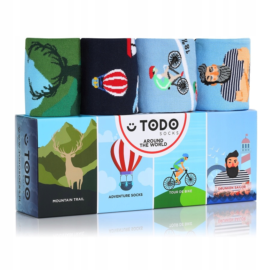 

Skarpetki Todo Socks Around the World zestaw 39-42