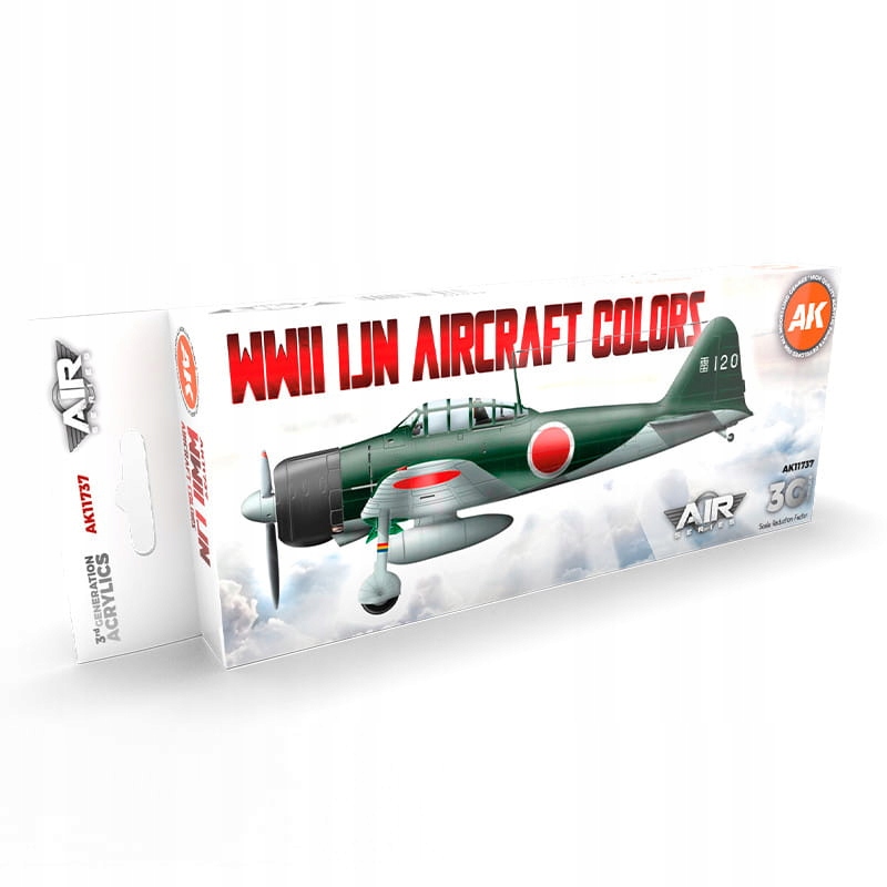 Ak Interactive 11737 Sada barev Wwii Ijn Aircraft Colors