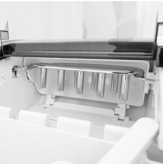 MOCNA KOSTKARKA DO LODU MASZYNA DO KOSTEK CZARNA S/L 12kg/dzień 240W+GRATIS Wydajność 12 kg/24 h