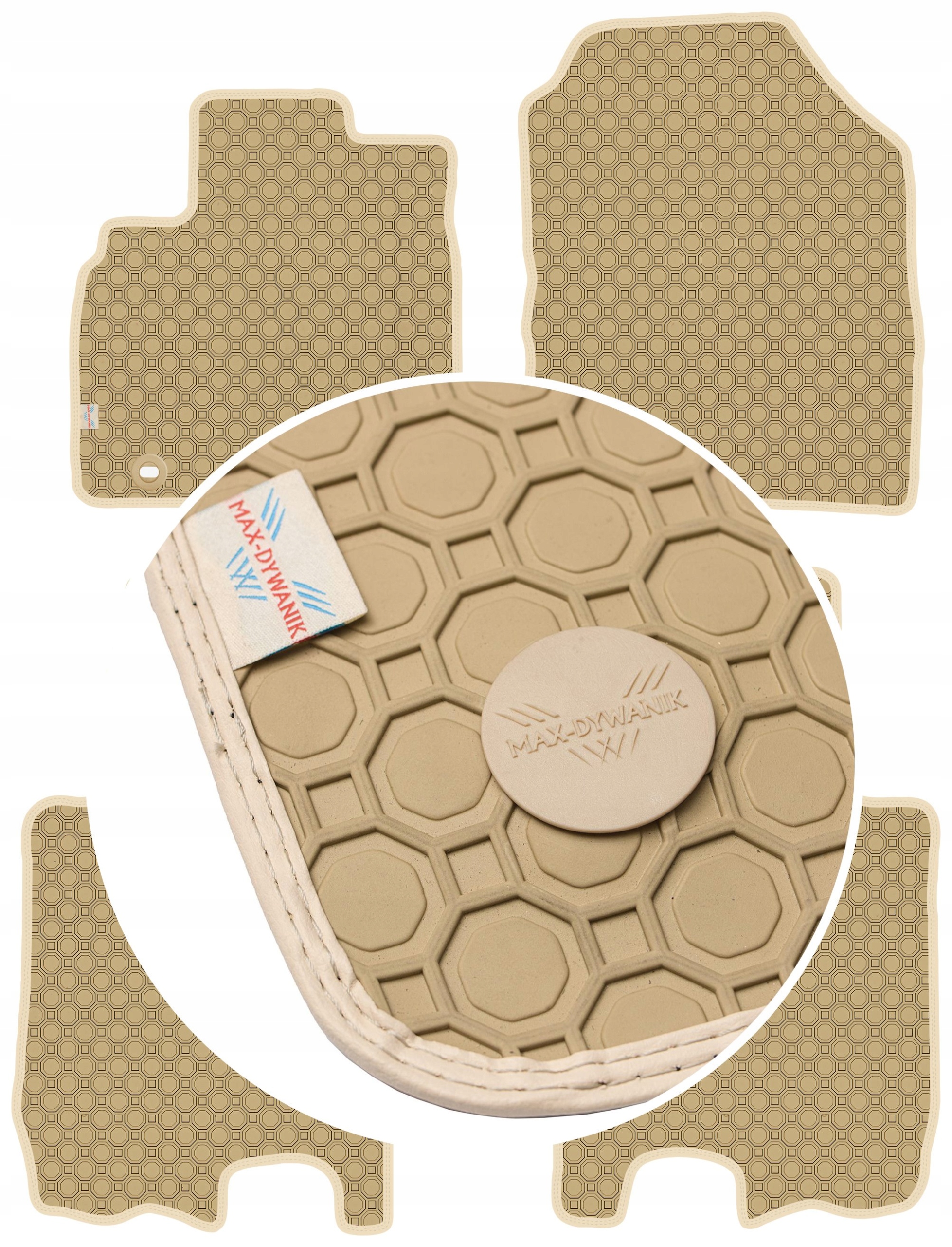 Honda Jazz II 2008-2013 Koberce Béžové