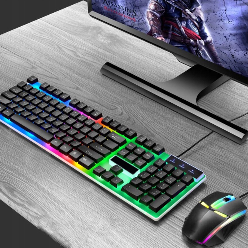 KLAWIATURA PODŚWIETLANA DLA GRACZY GAMINGOWA LED Producent retoo