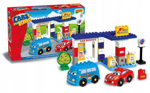 

Klocki City Stacja Benzynowa Warsztat Unico 43 ele