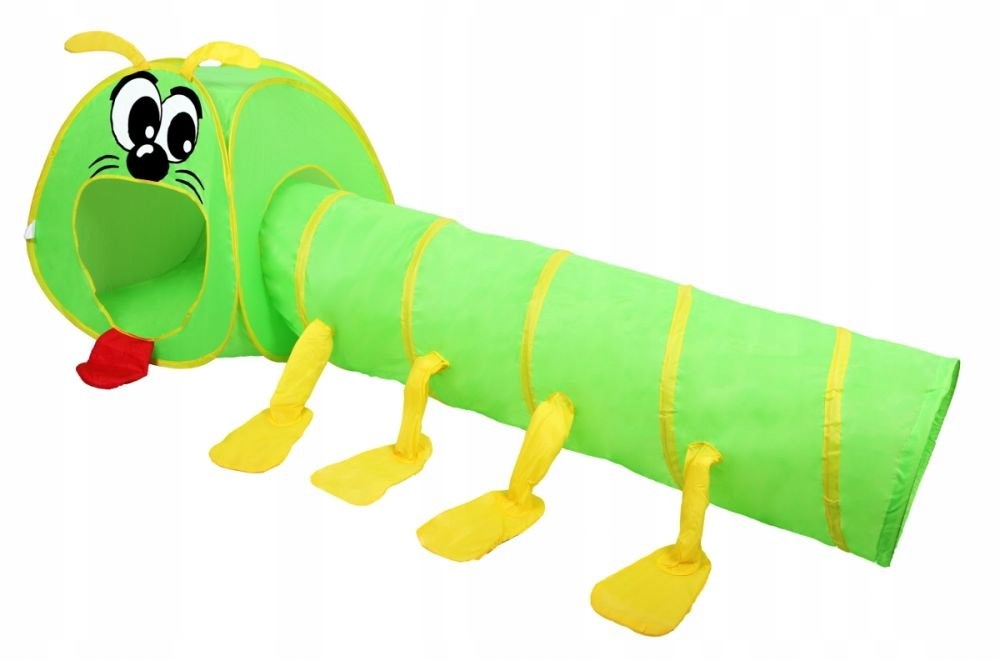 Tunel dla dzieci Ogrodowy Namiot Stonoga 2w1 Kolor zielony