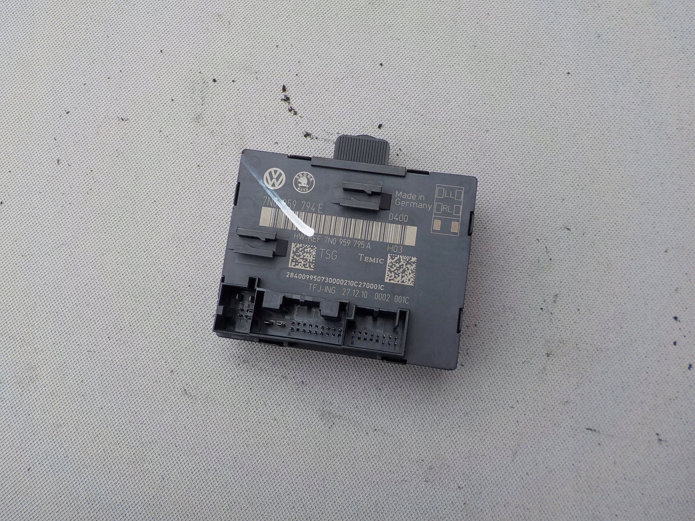 module control unit door left rear part seat alhambra II 7N0959794E