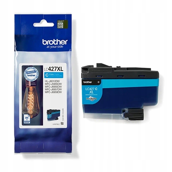 Originální inkoust Cyan Brother MFC-J6959DW (LC427XLC, L-C 427XL C)