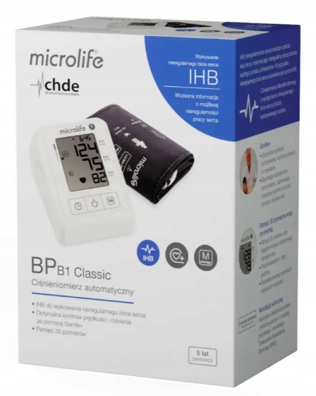 Microlife Bp B1 Standard, automatyczny ciśnieniomierz naramienny