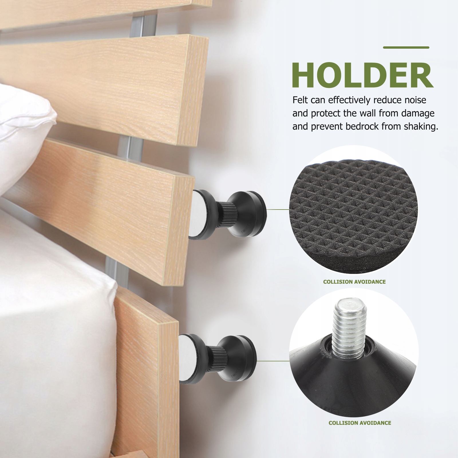 NARZĘDZIE ANTYWSTRZYMANE DO RAMY ŁÓŻKA 4 SZT Marka bez marki