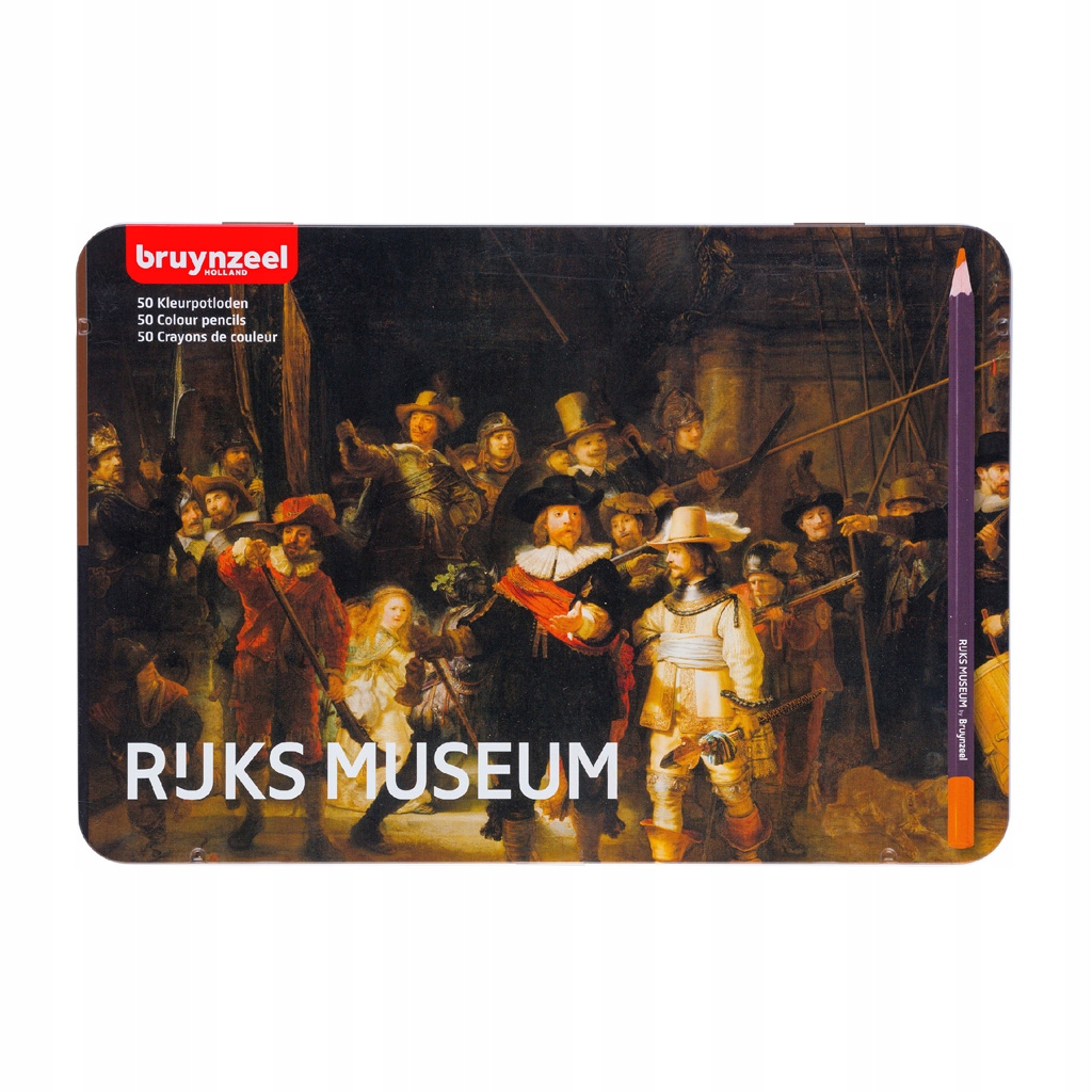 Pastelky akvarelové Stráž noční Rijks Museum Bruynzeel sada 50 barev