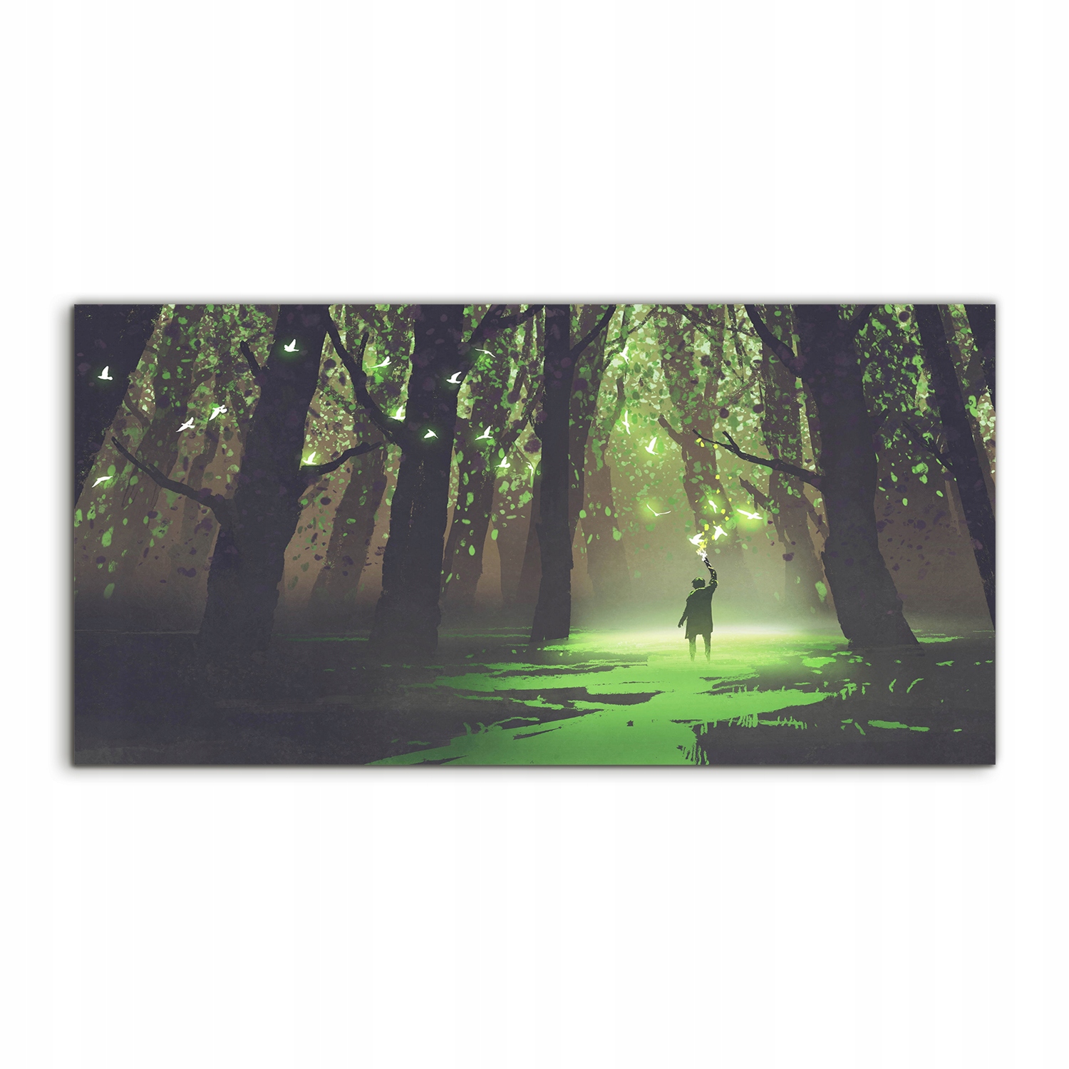 Akrylový fotoobraz 120x60 s grafikou Fantasy Pochodňa