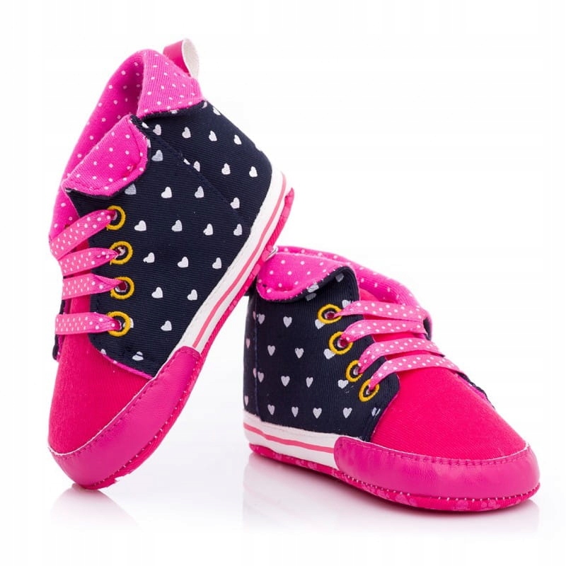 

Trampki niemowlęce 80-86 buty amarantowe adidaski