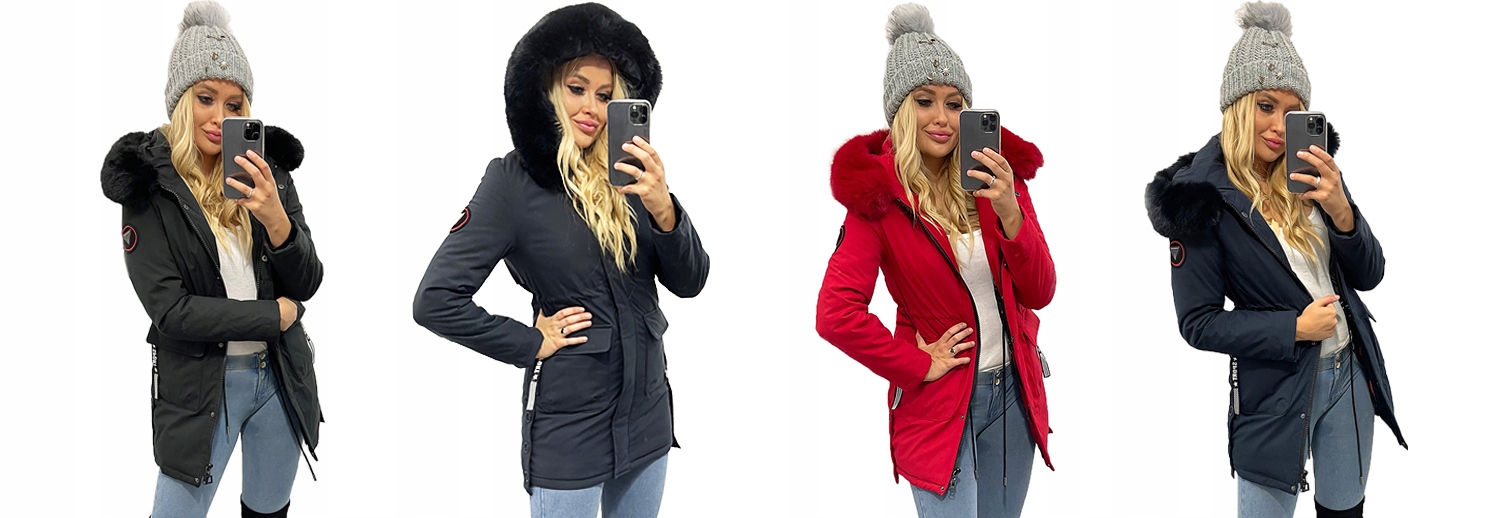 ZJAWISKOWA ZIMOWA PARKA KURTKA CIEPŁA KAPTUR XXL Marka Katmandi