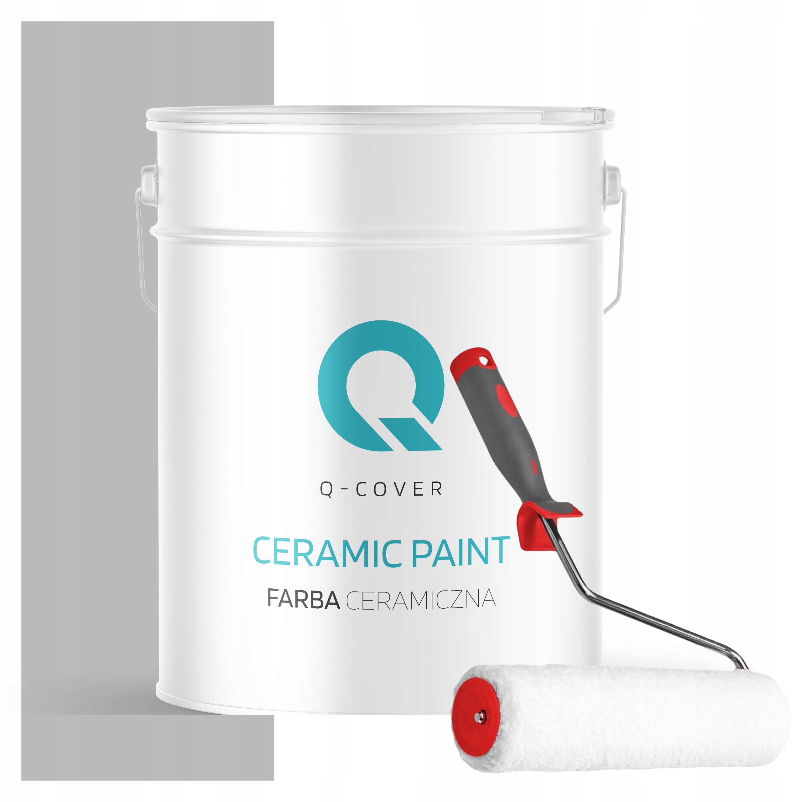 Keramická Farba Na Stenu Šedá H1050 10L Mat Poľský Výrobca Valček
