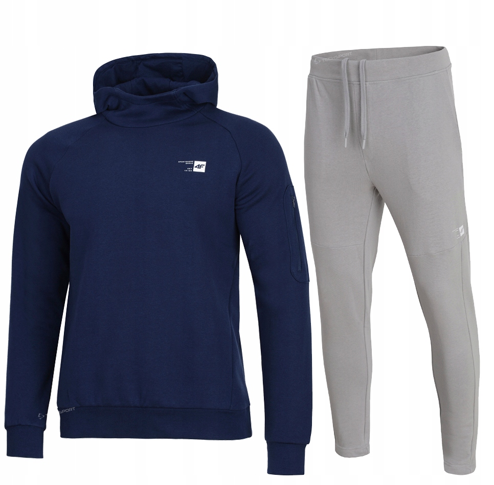 

4F Męski Dres Bawełna Komplet Bluza Spodnie M