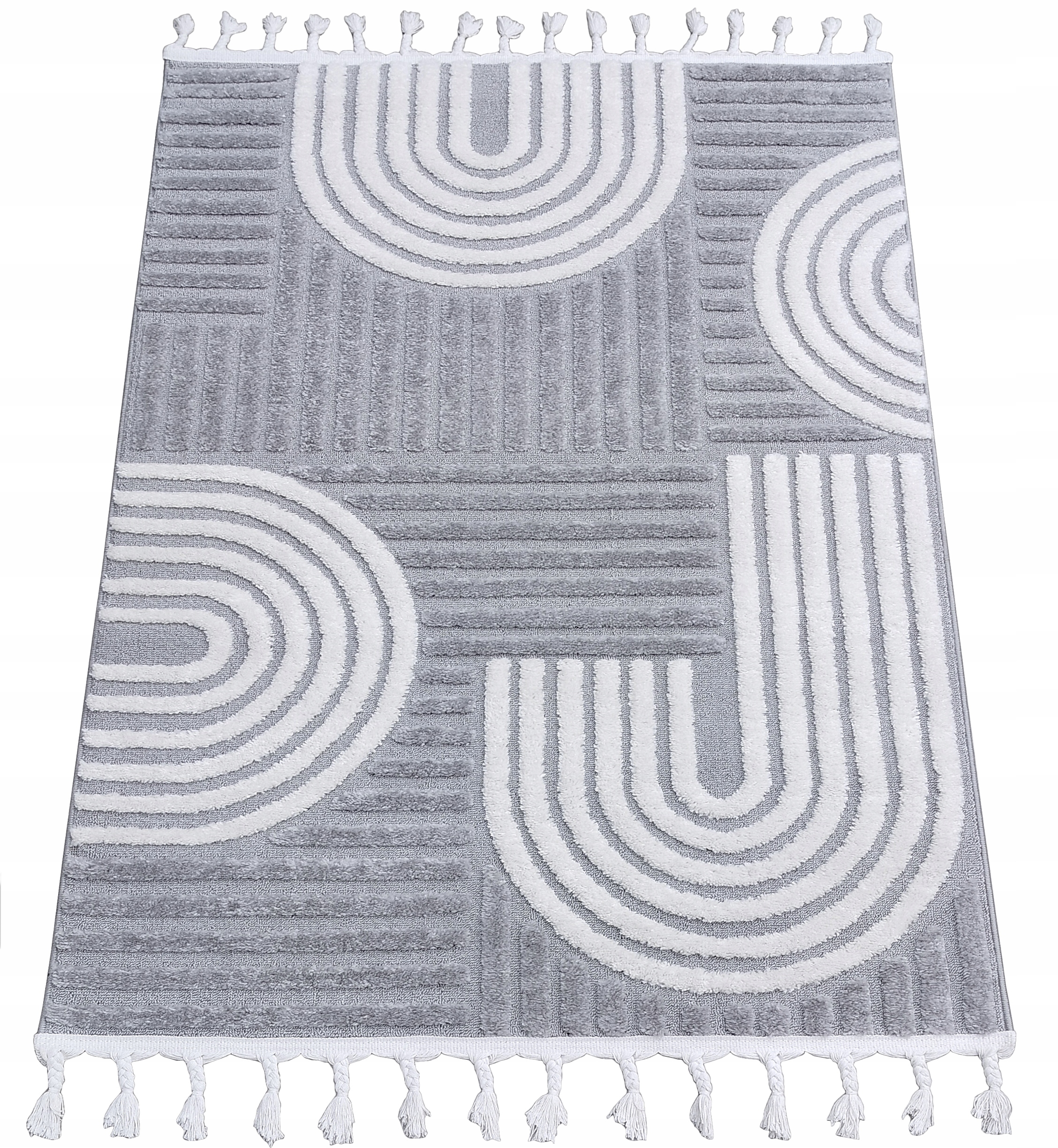 Koberec 120x170 Boho Do Obývačky Spálne Šedý Loft