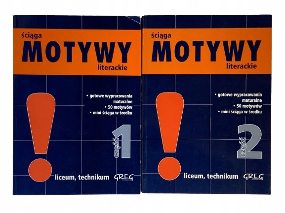 Motywy Literackie liceum Matura wypracowania 2 szt