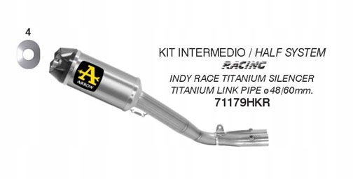 Yamaha R1 17- Arrow Výfukový Systém Titánový Karbón