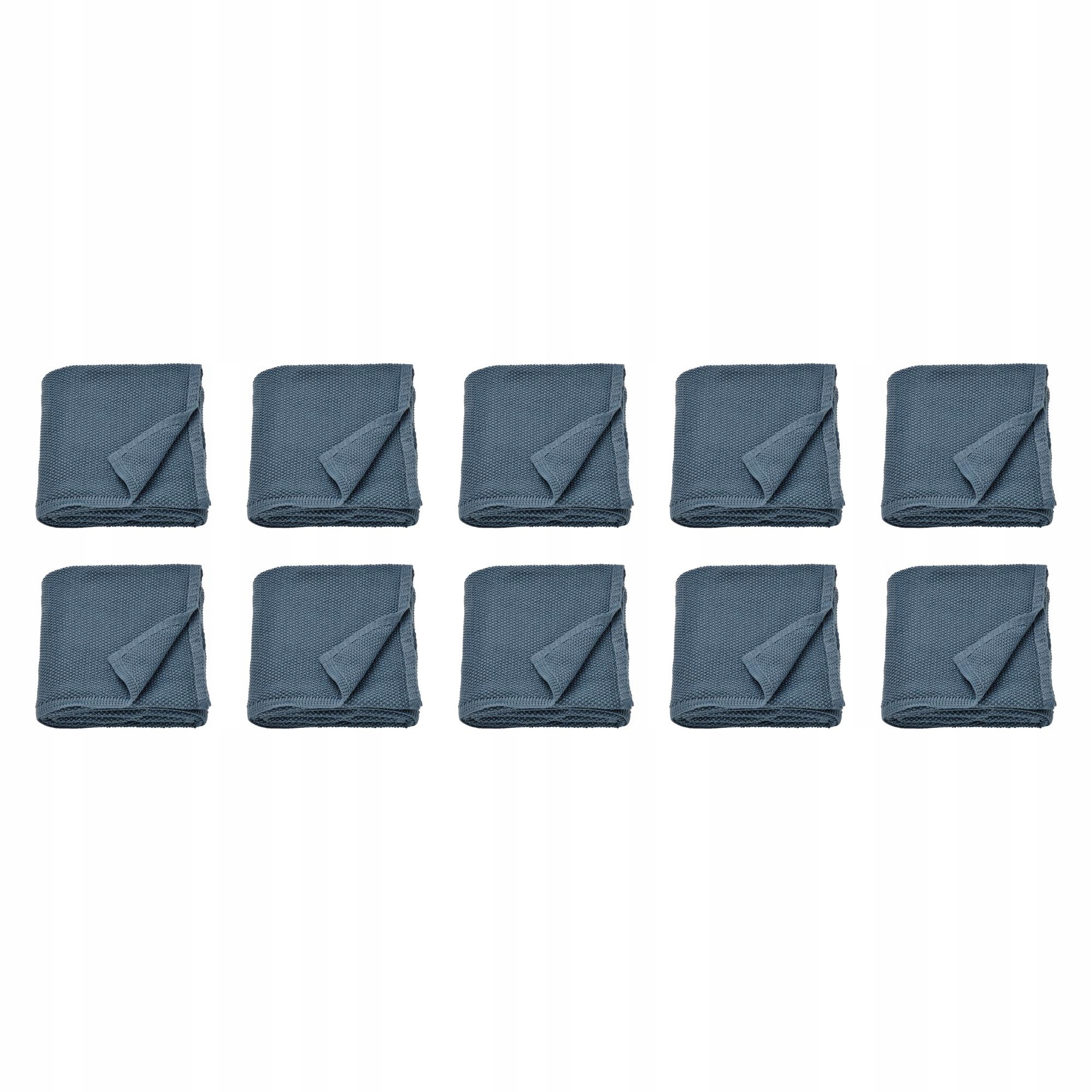 10 ks pléd Humlemott modrošedý 130 x 170 cm recyklovaný