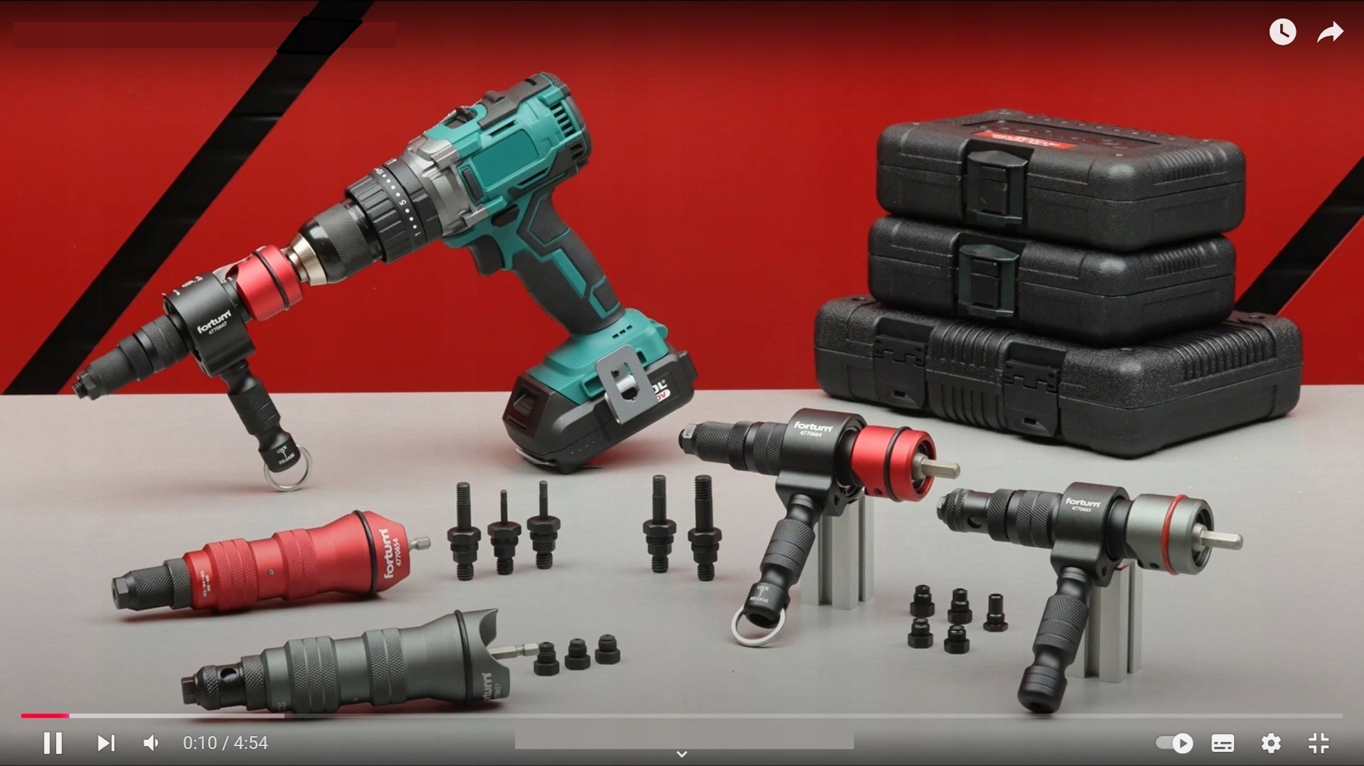 NITOVAČKA NA NITY 2,4-6,4 mm ADAPTÉR NA SKRUTKOVAČ MOCNÁ S RUKOVÄŤOU HLAVY Hmotnosť (s balením) 1.28 kg