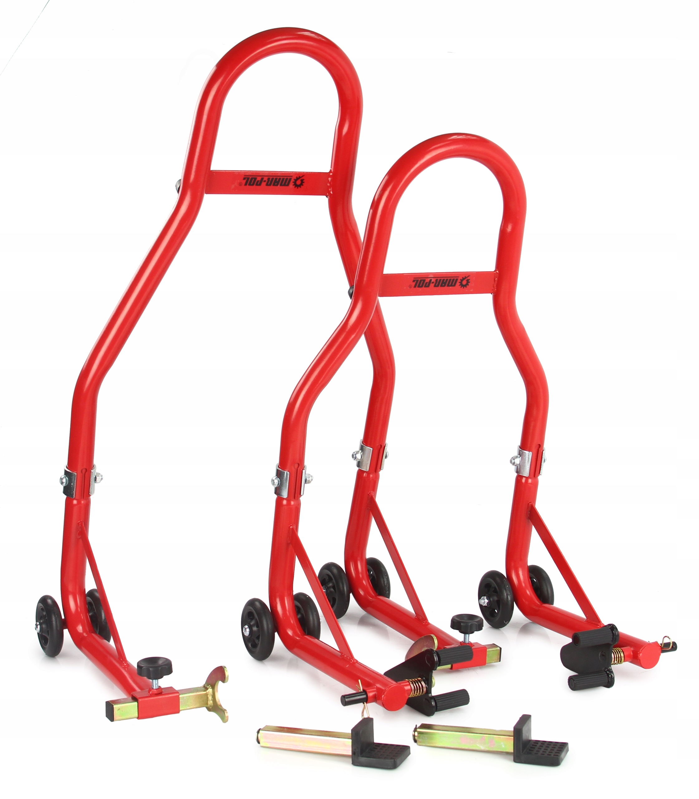 STOJAK PODNOSNIK MOTOCYKLOWY PRZOD TYL KOMPLET Weight with packaging 11 5 kg