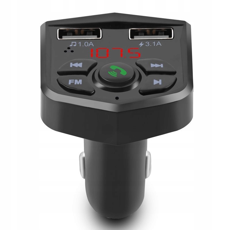 Transmiter Bluetooth FM Ładowarka USB
