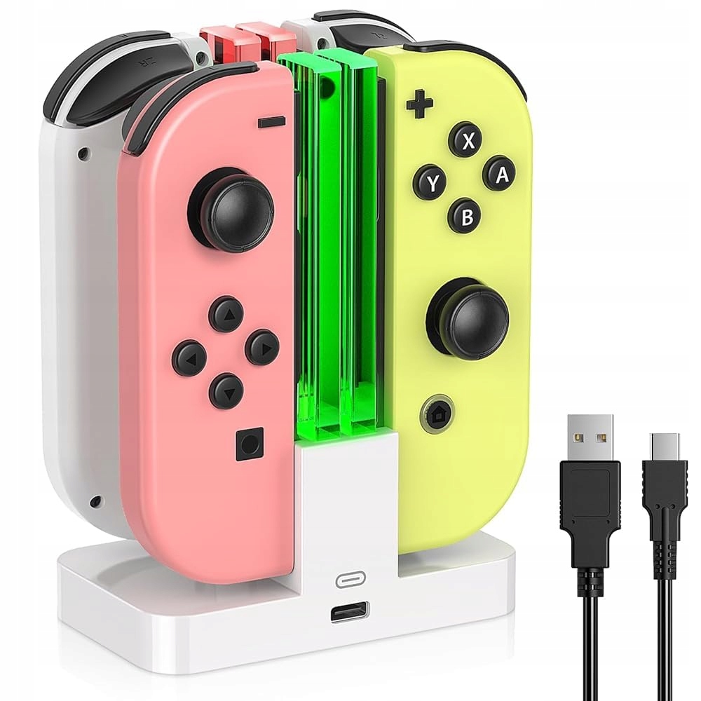 Stacja ładująca ładowarka do Joy-Con i OLED ze wskaźnikiem LED