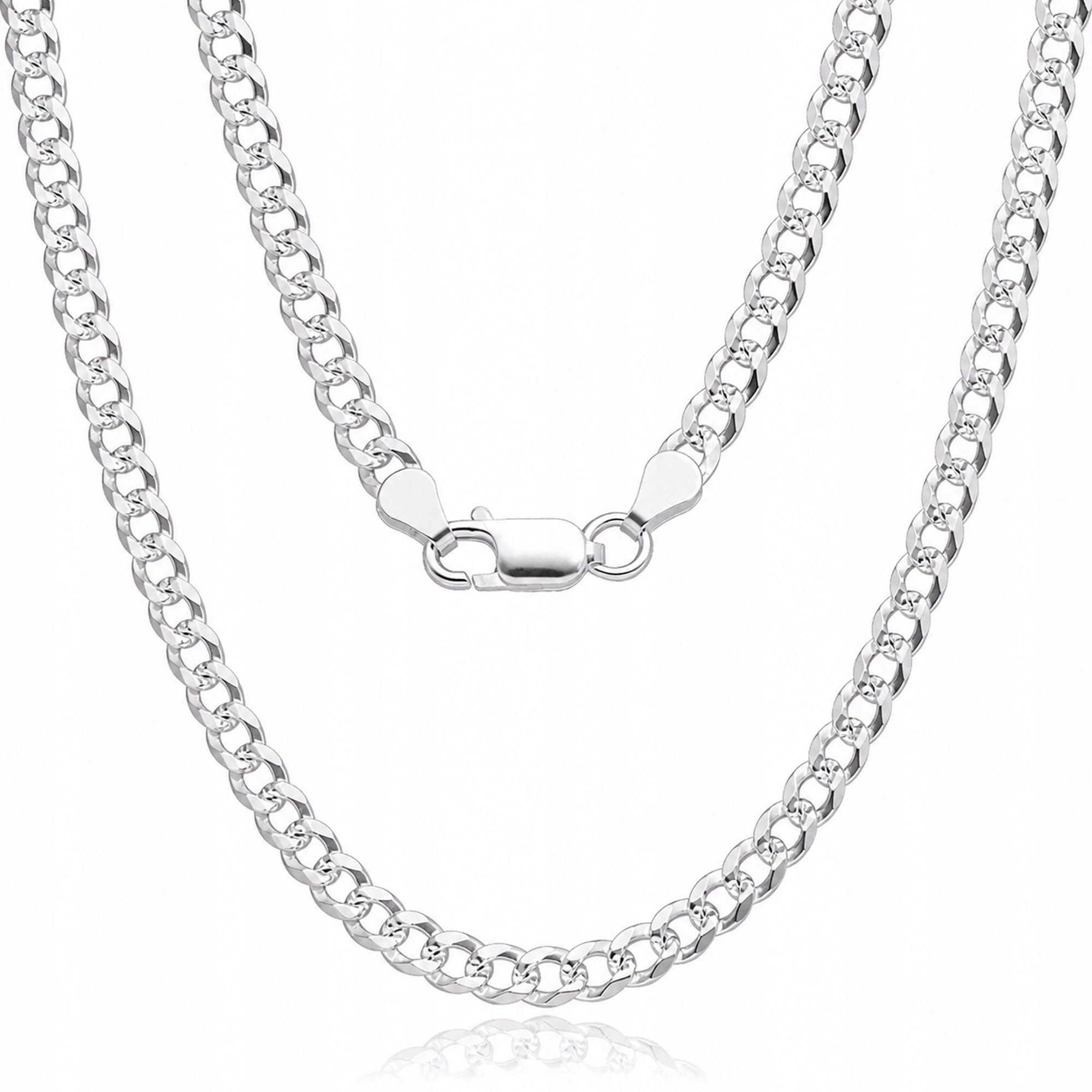 Stříbrný řetízek 925 Pancíř Pave elegantní pánský dámský pevný 45 cm