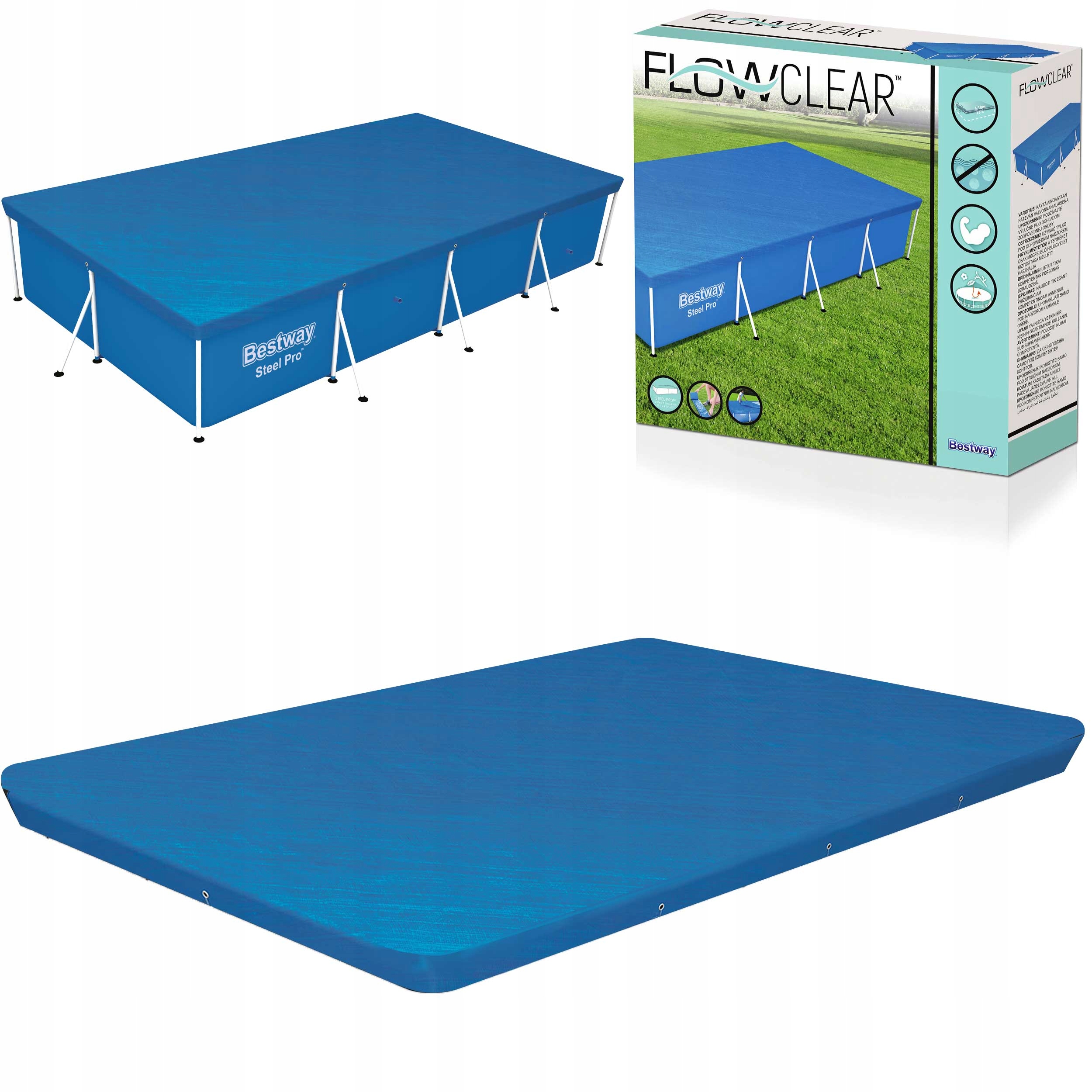 

Pokrywa na Basen Stelażowy 400x211cm Bestway