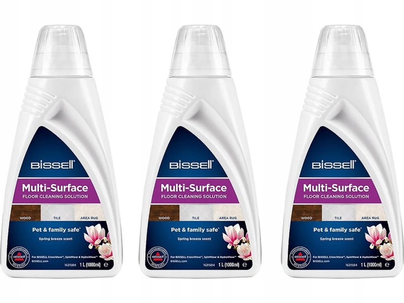 Płyn do mopów elektrycznych, odkurzaczy wielofunkcyjnych 3 x 1000 ml