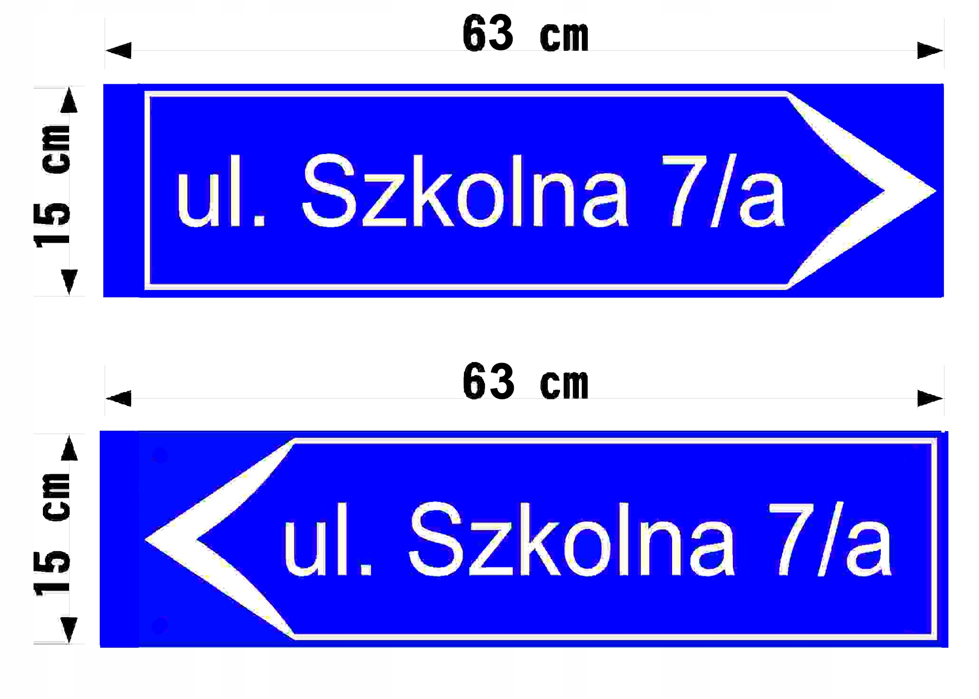 Znak Tablica Kierunkowa Strzałka Nazwa Ulicy Numer Marka inny
