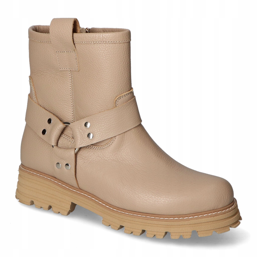 Kotníkové Boty Lewski 3610 Latte Hrách 38