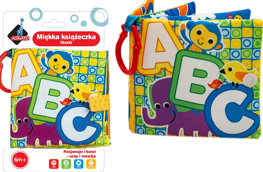 

Książeczka Miękka Antystresowa Szeleści Litery Abc