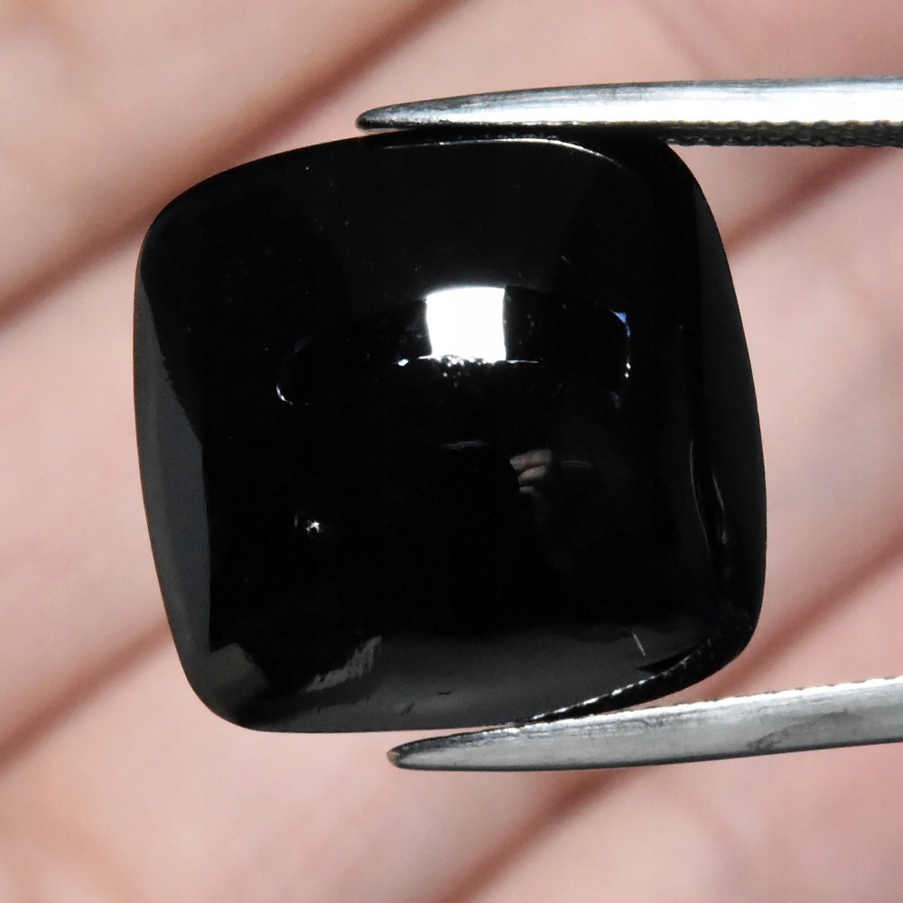 Spinel Přírodní Černý Krásný Cushion 28,20ct Video GSP2120