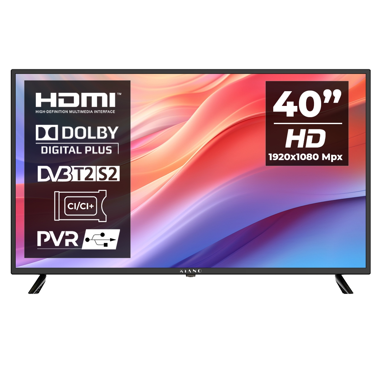 Led televize Kiano KS40 Tv 40" Led Full Hd 1080p snímač Tv (fhd)