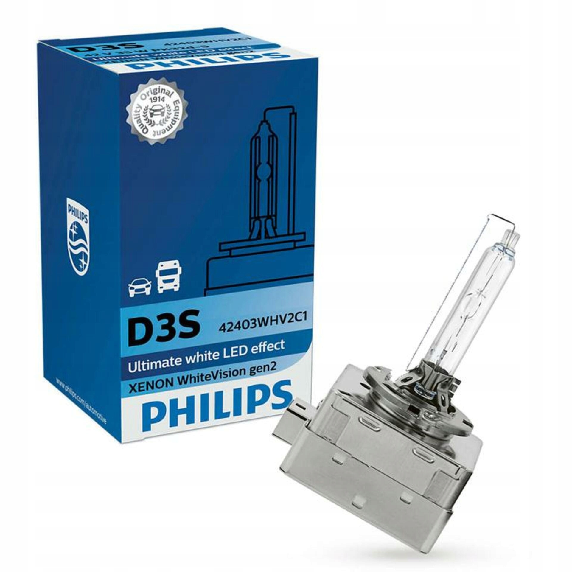 Philips D3S 35W PK32d-5 White Vision 5000K Xenón výbojka 42403WHV2C1