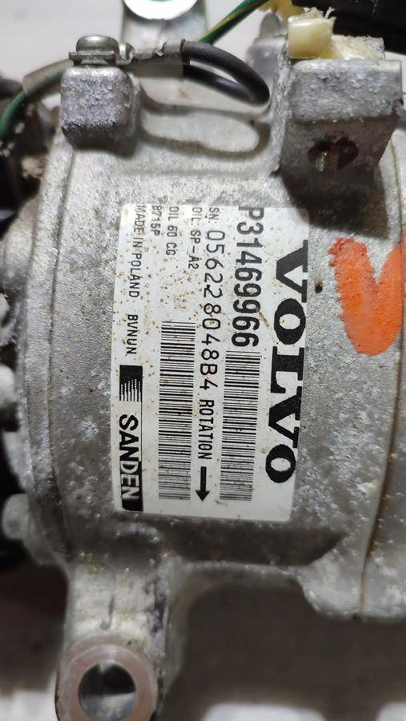 Volvo V40 2018 Kompresor klimaanlage