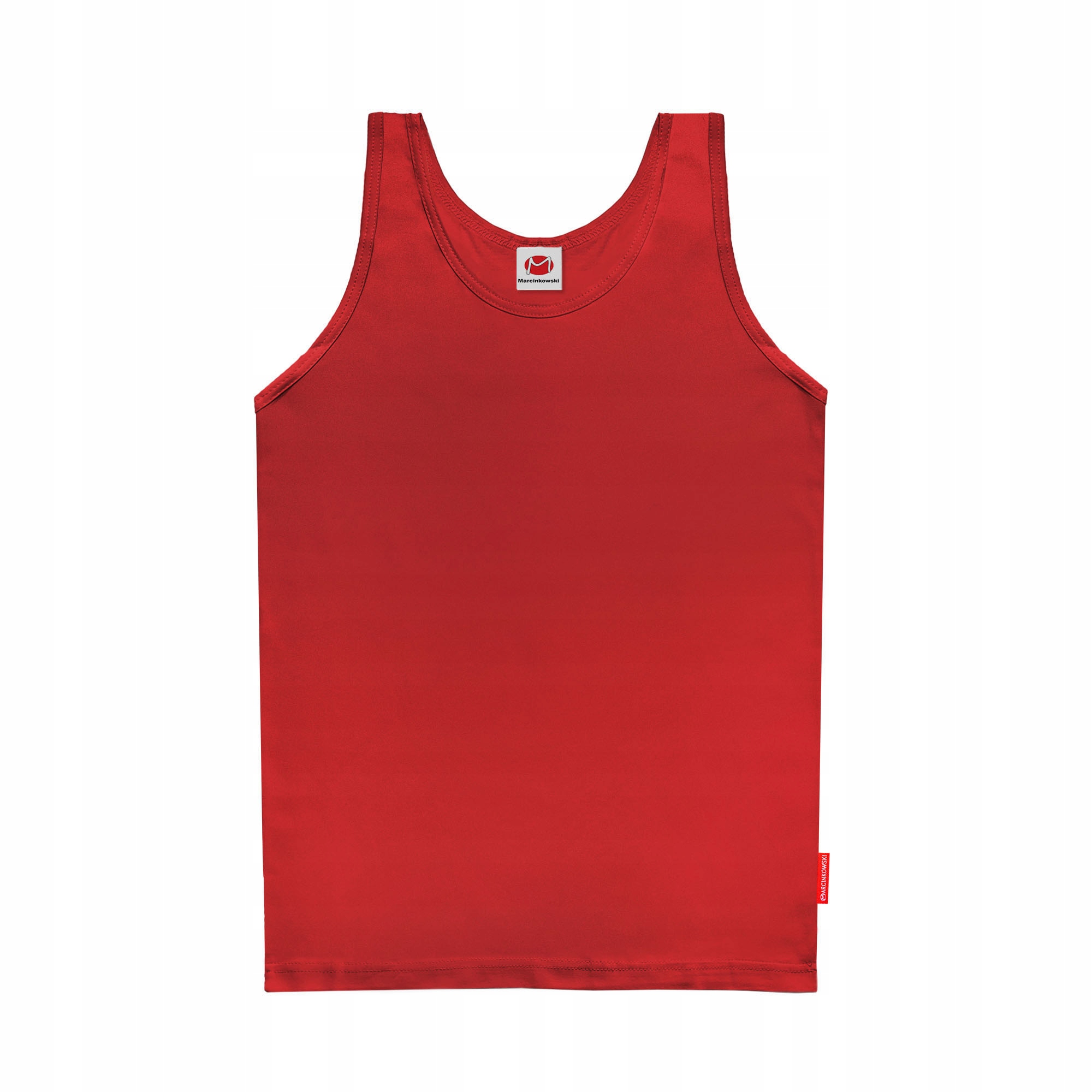 PODKOSZULKA BAWEŁNIANA BEZ RĘKAWÓW MĘSKA CZERWINA KOSZULKA TANK TOP MĘSKI M