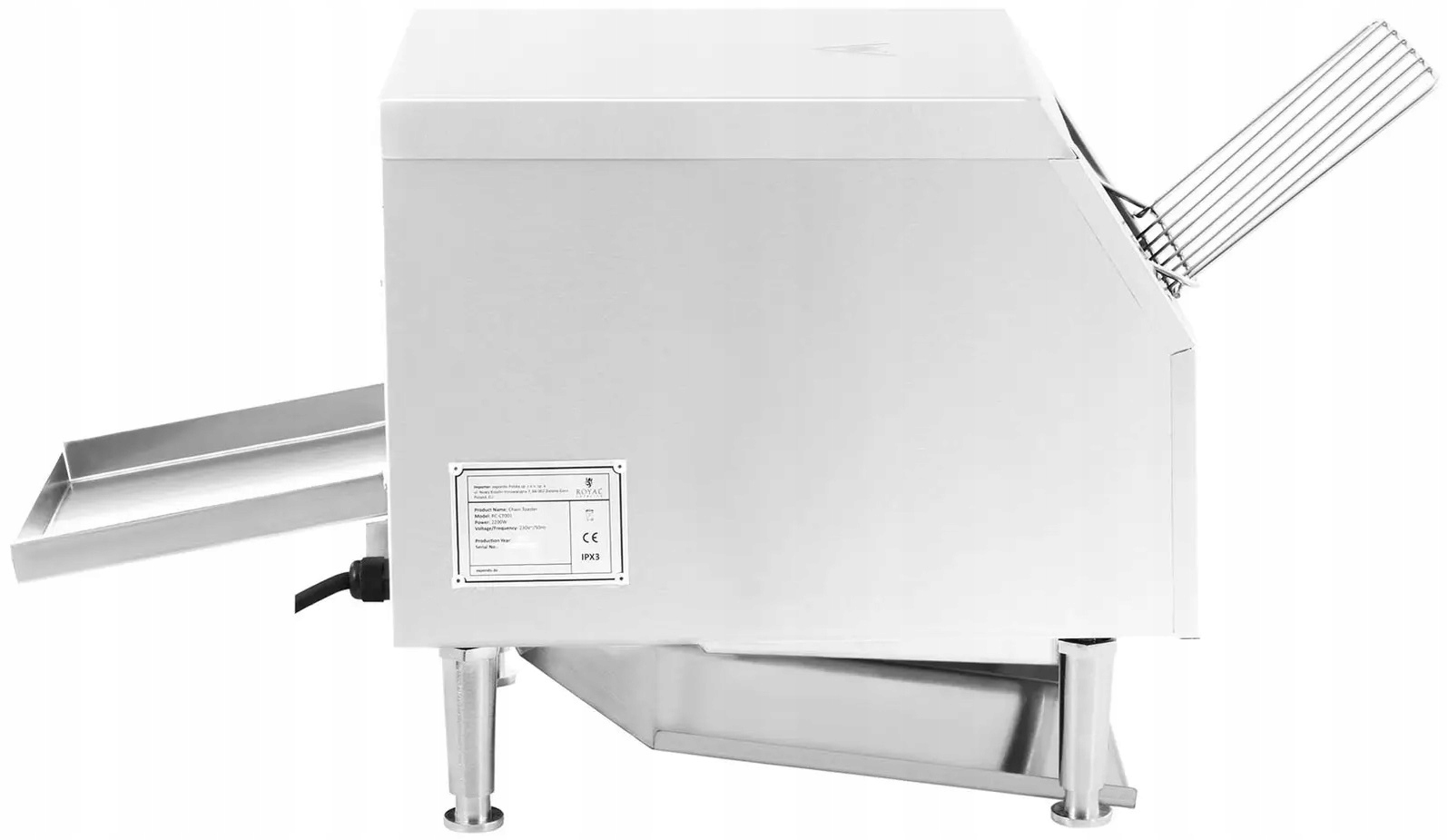 Toster przelotowy opiekacz 2200W 4 tosty Royal Catering RC-CT001 10012377