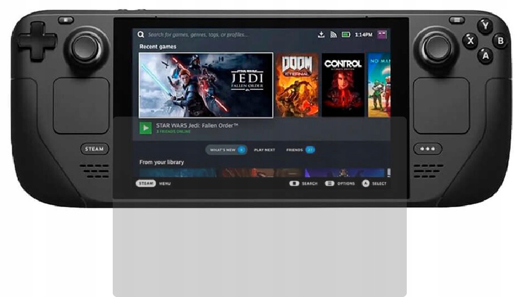 Szkło hybrydowe SzklaOchronne do Steam Deck