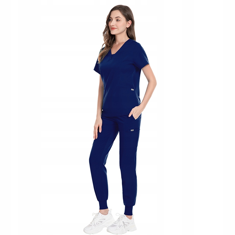 Komplet Medyczny Damski Scrub Uniform Model Heal Kolor Navy Blue Rozm. L