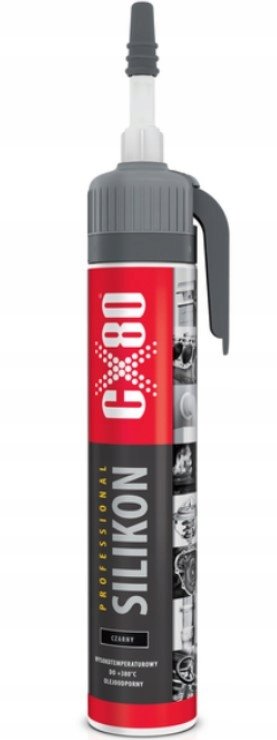 

CX80 Silikon Professional Czarny 210G. 140 Aplikat