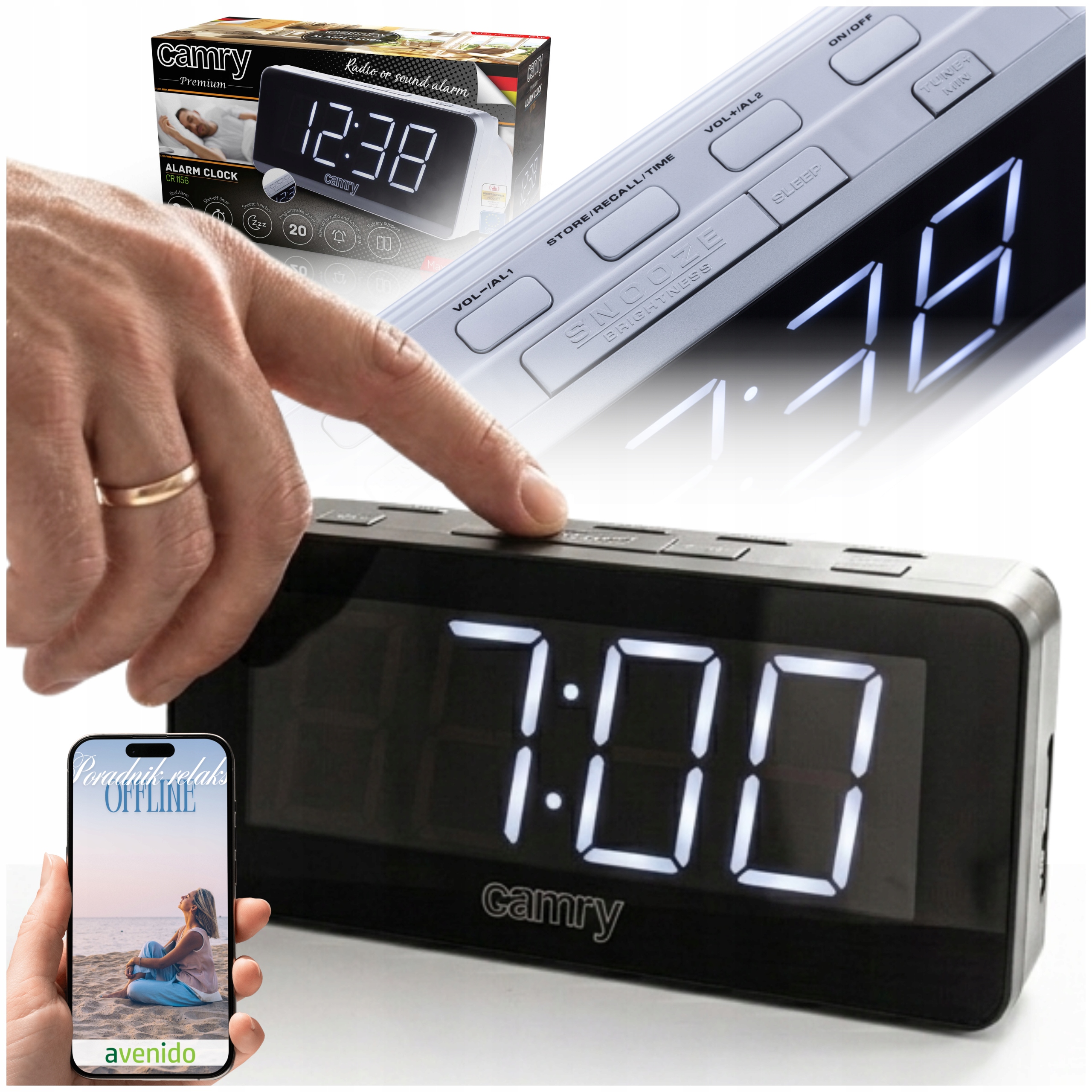 Radiobudzik Camry CR1156