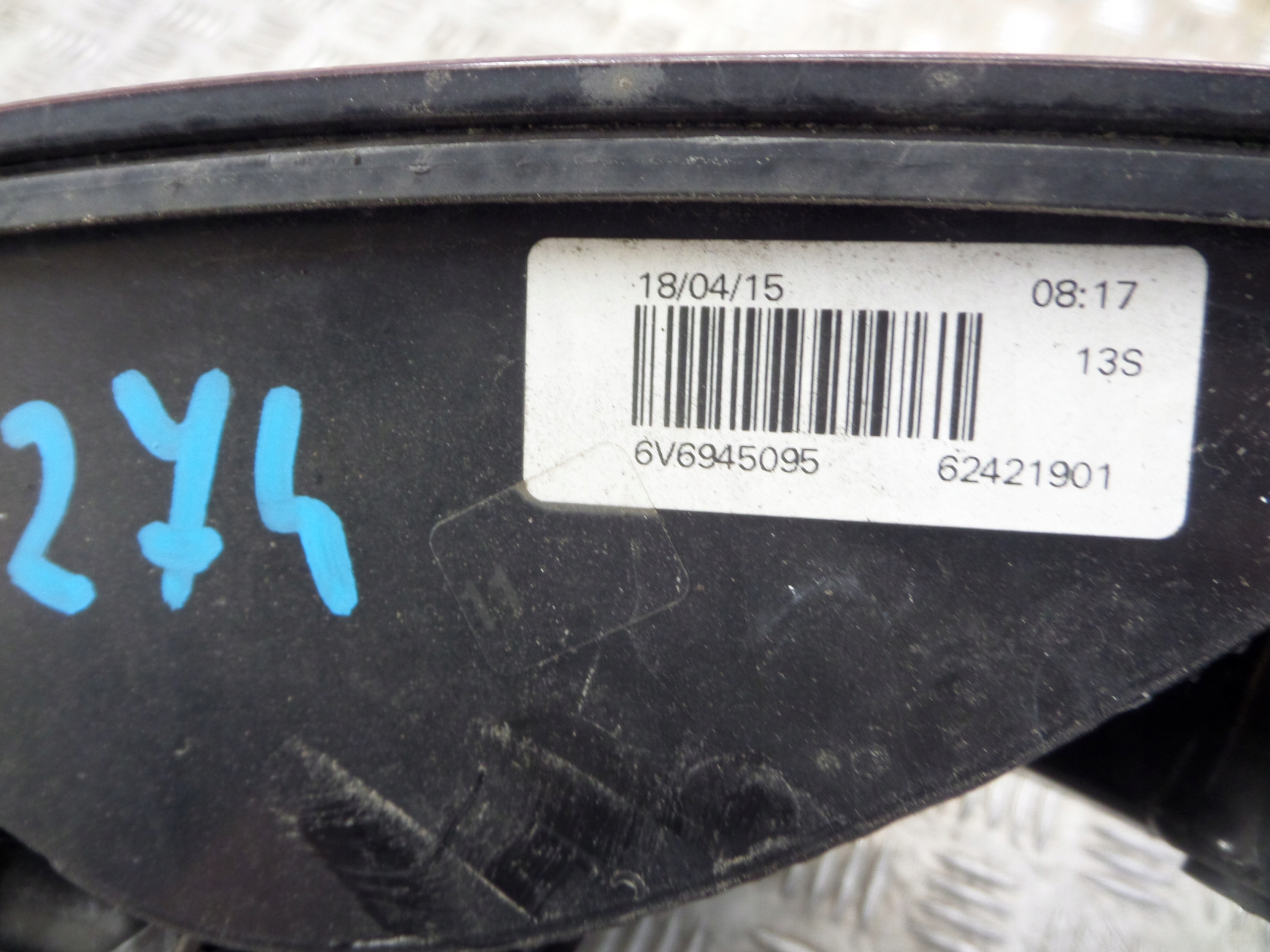 light left rear part rear SKODA FABIA III HB 2014