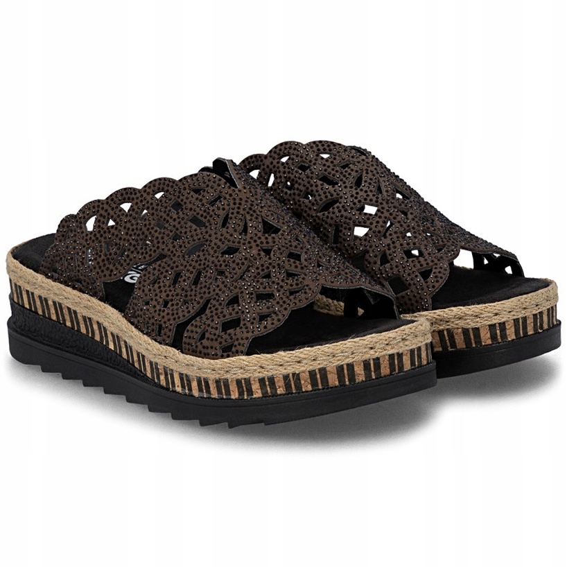 Nazouváky pantofle Rieker V7992-24 Brown čokoládové Eko německé VEL.39