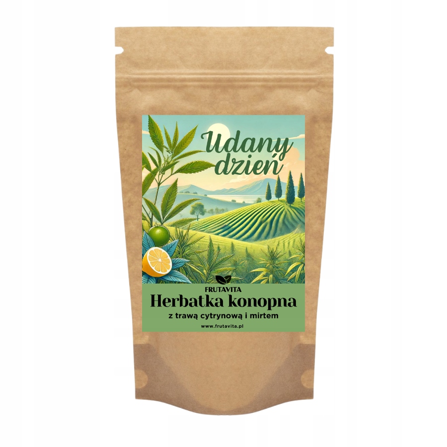 Levně Frutavita Konopný čaj „Úspěšný den“ s citronovou trávou a myrtou 50 g