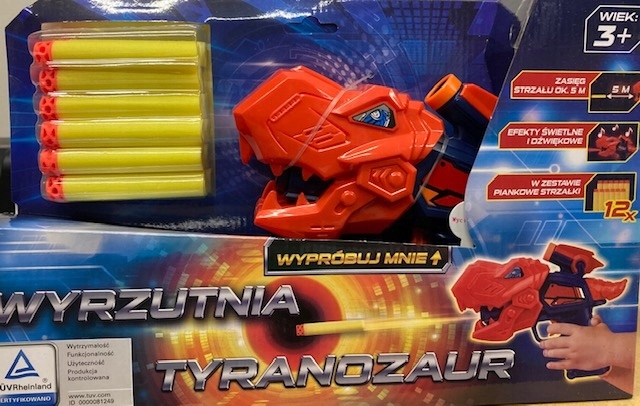 

Wyrzutnia Na Strzałki Tyranozaur Pistolet Dźwięk
