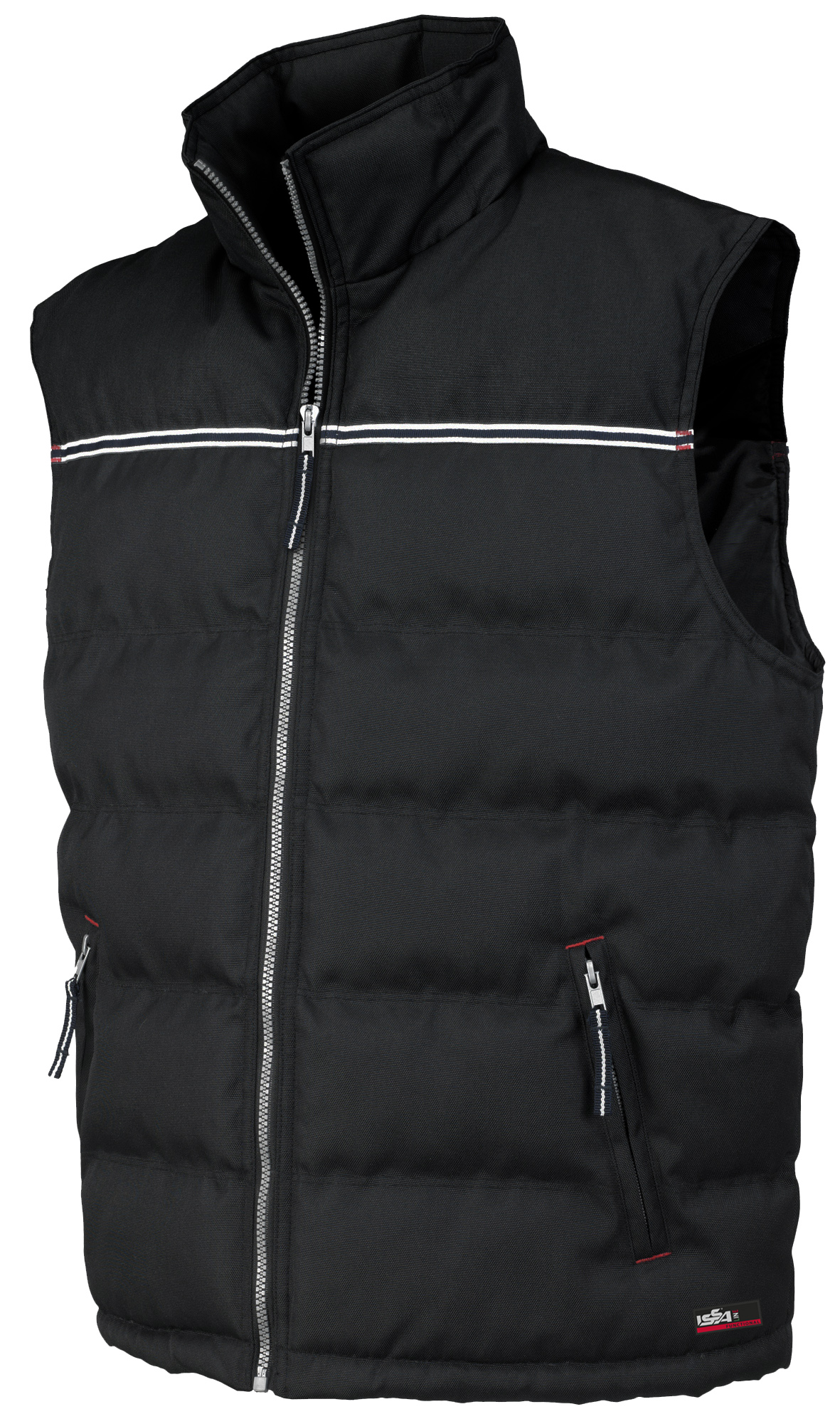 Kamizelka Robocza Bezrękawnik Ciepła Issa czarna Ocean