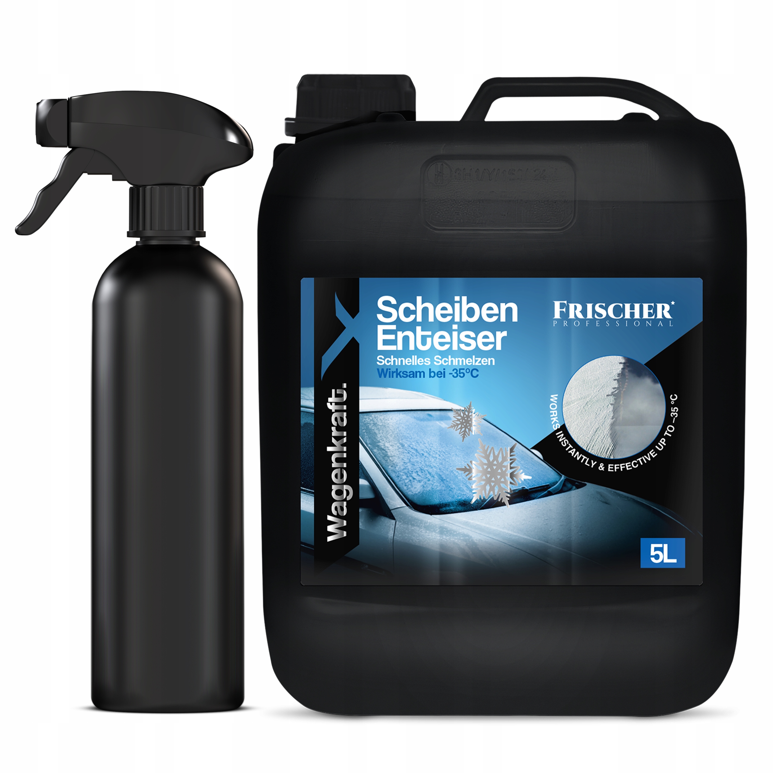 Odmrazovač Skel Automobilů, Rozmrazovací Kapalina 5 L, Láhev S Rozprašovačem