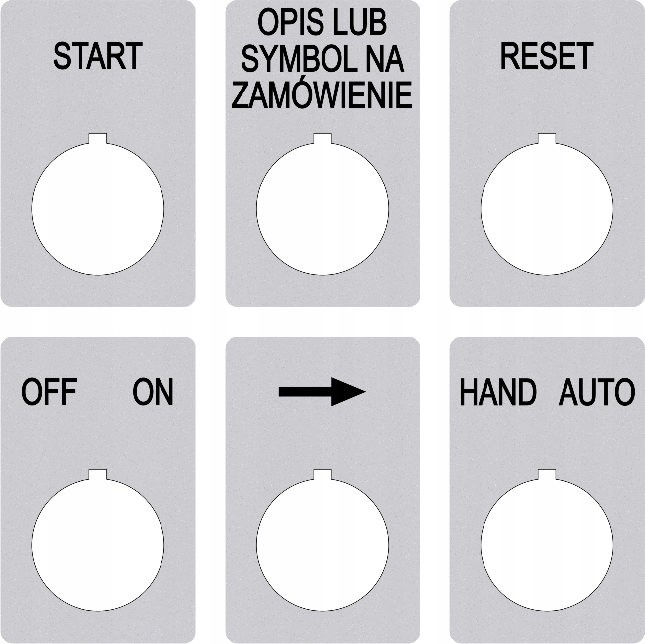 Tabliczki opisowe 33x52mm